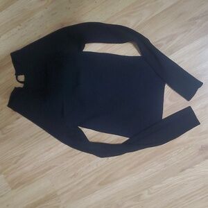 Black sweater top zara